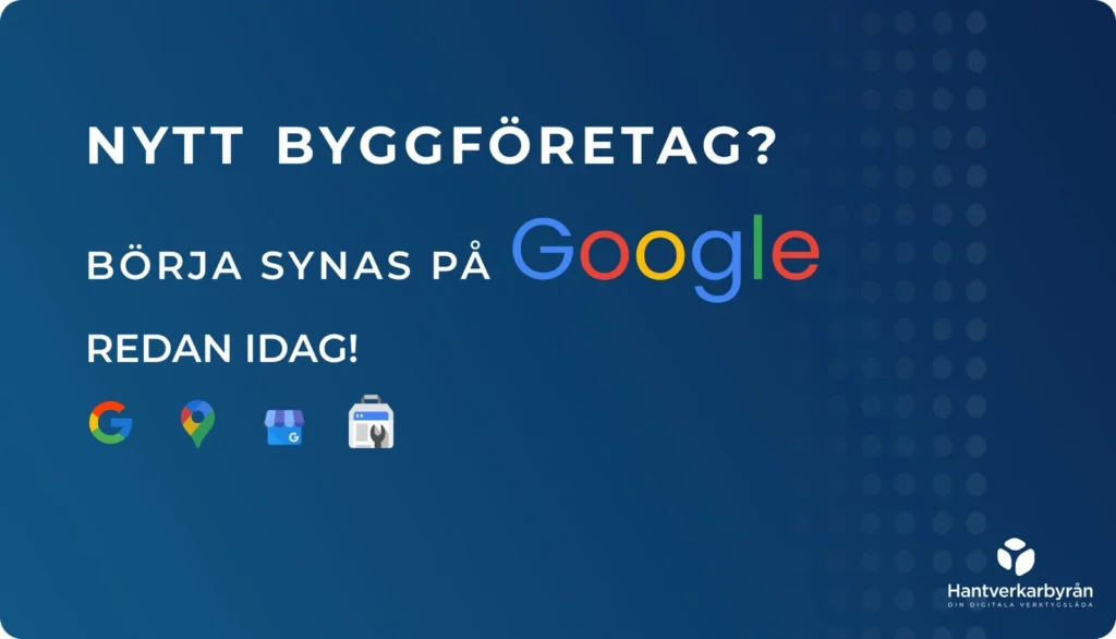 Google erbjudande från Hantverkarbyrån