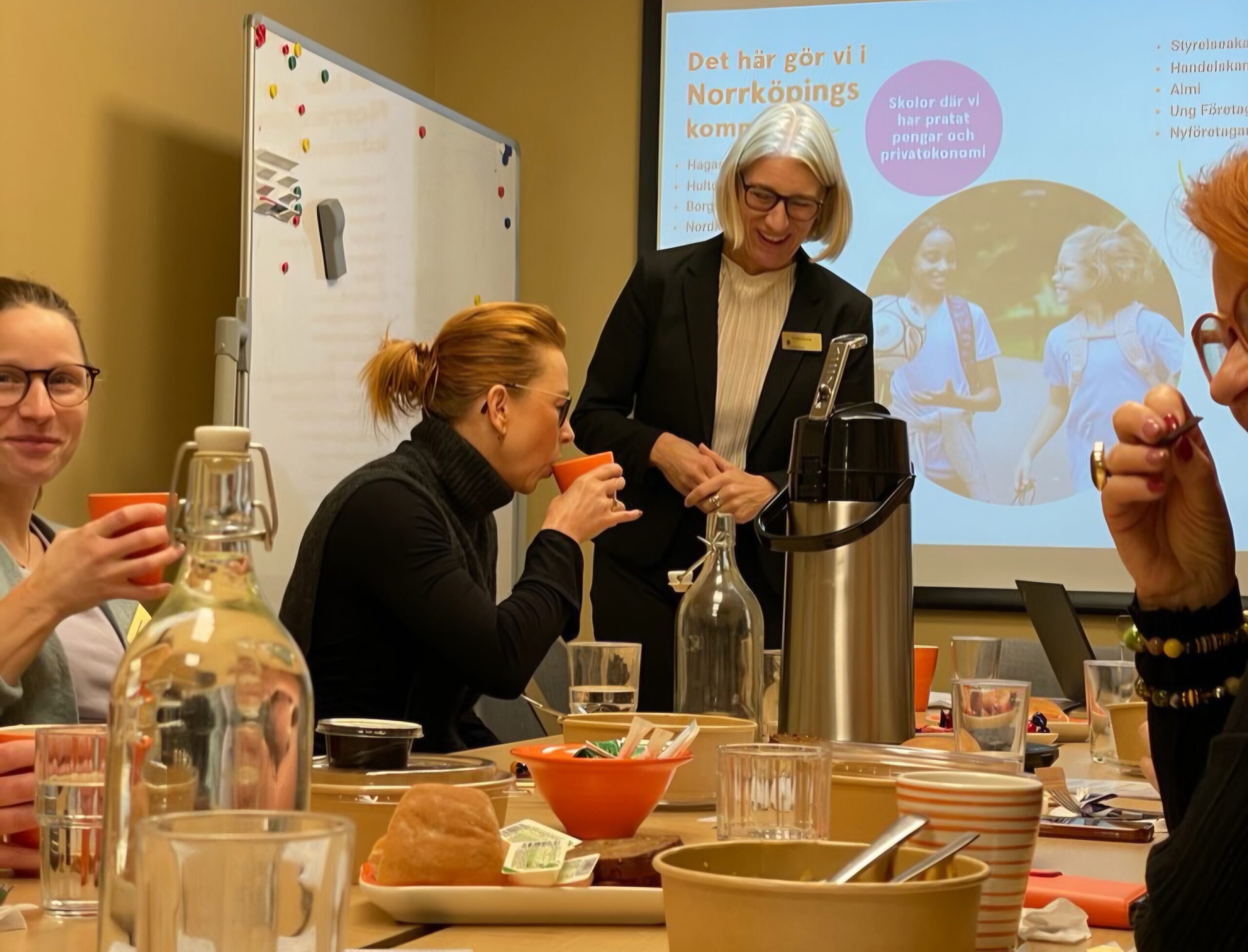 partnerlunch på swedbank i norrköping