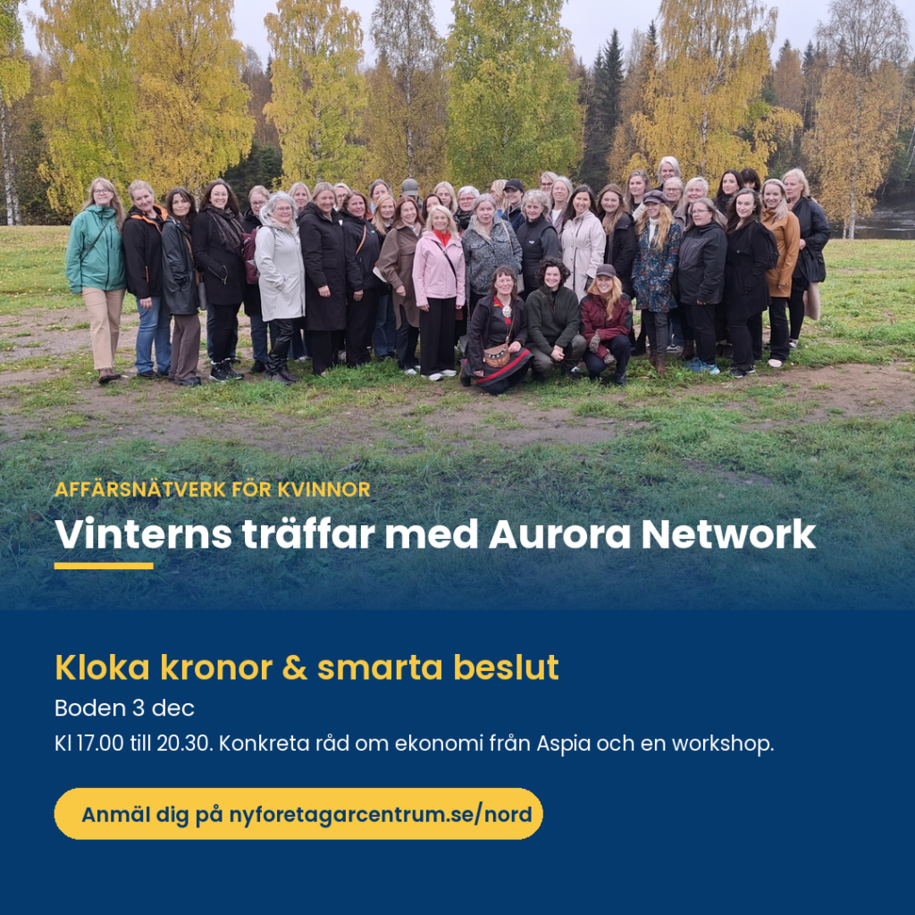 Aurora Network Boden – Kloka kronor & smarta beslut, 3 december